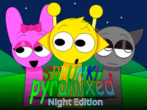 Sprunki Pyramixed: Night Edition